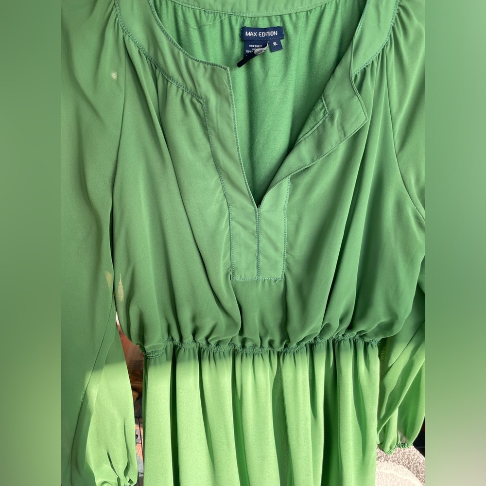 Green summer dress